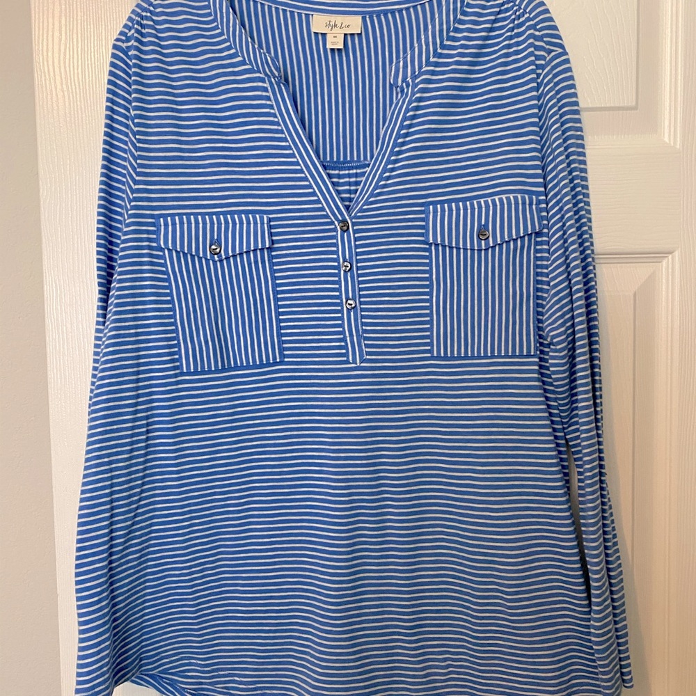 Cute Style and Co. casual top 3X